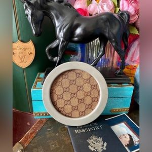 COPY - Rare Vintage GUCCI Monogram COASTER Barcart Designer Home Decor Style Co…